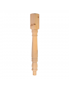 90mm Colonial Turned Newel Post with Spigot Dowel