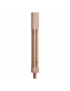 90mm Chamfered Fluted Newel Post with Spigot Dowel