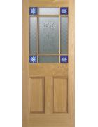 Downham Glazed Oak Internal Door