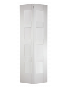 Shaker 4 Glazed Bi-Fold White Internal Door