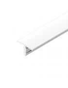 White PVC T Section 12mm x 18mm