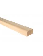 Solid Un-Grooved Stair Base Rail - Select Rail Length 