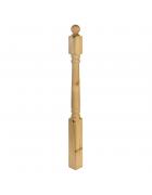 Treated Softwood Colonial Turned Decking Newel Post With Cap