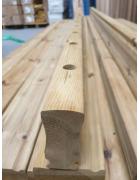 Pre-Drilled Decking Rail for Black Spindles