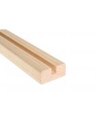 Blueprint Grooved Square Profile Base Rail for Glass - Select Timber and Length