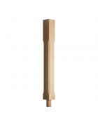 90mm Stop Chamfered Newel Post with Spigot Dowel