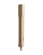 90mm Chamfered Fluted Newel Post with Spigot Dowel