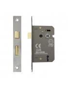 Fire Rated Door Sash Lock CE BS Rated Mortice 3 Lever