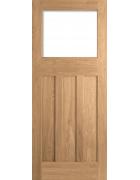 DX 30&#039;s Style Unglazed Oak Internal Door