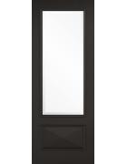 Knightsbridge Black Primed Glazed Internal Door