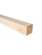 Square Ungrooved Profile Handrail - Select Timber and Length 