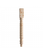 90mm Twisted Rolling Pin Newel Post with Spigot Dowel