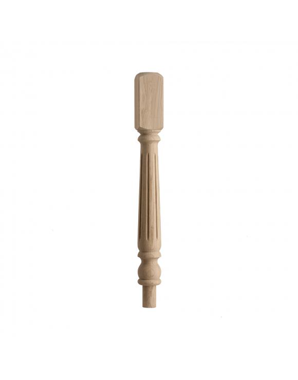 Turned and Fluted Stair Newel Post | Blueprint Joinery