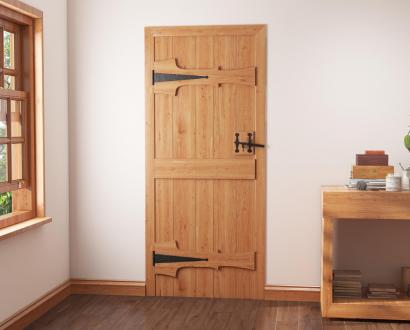 Solid Oak Ledged Doors Blueprint Joinery