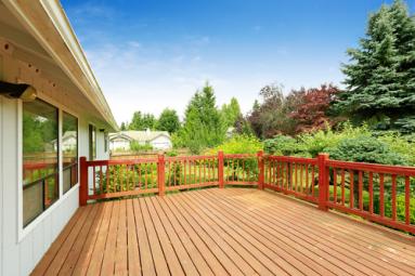 Deck Overlooking Garden