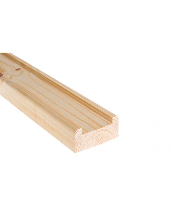 41mm Square Profile Base Rail - Select Timber and Length image