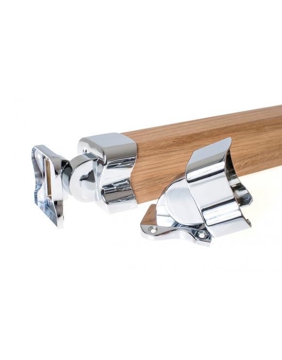 Contemporary Handrail Connector Select Chrome or Brushed Nickel image