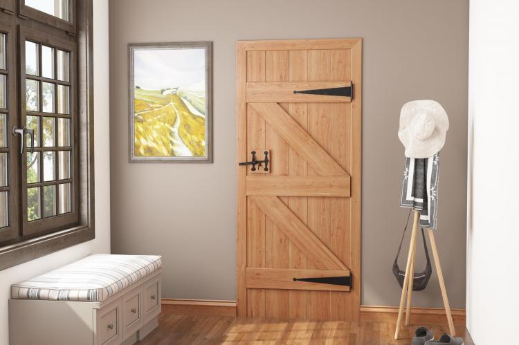 Wooden interior deals door handles