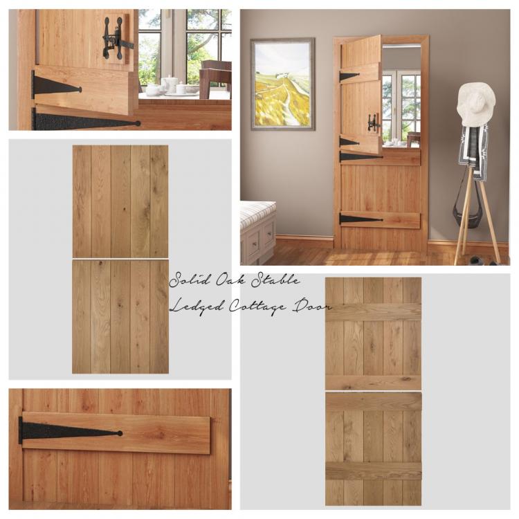 Solid Oak Stable Ledged Cottage Door product image