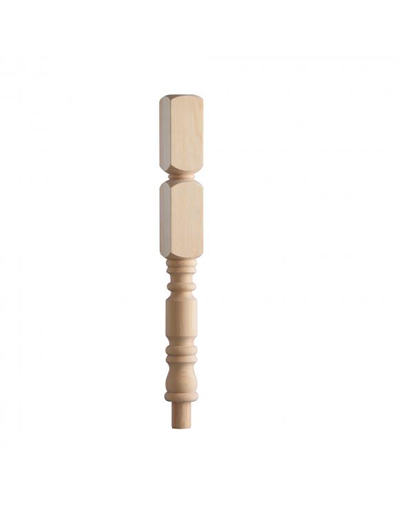 90mm Classic Rolling Pin Newel Post with Spigot image