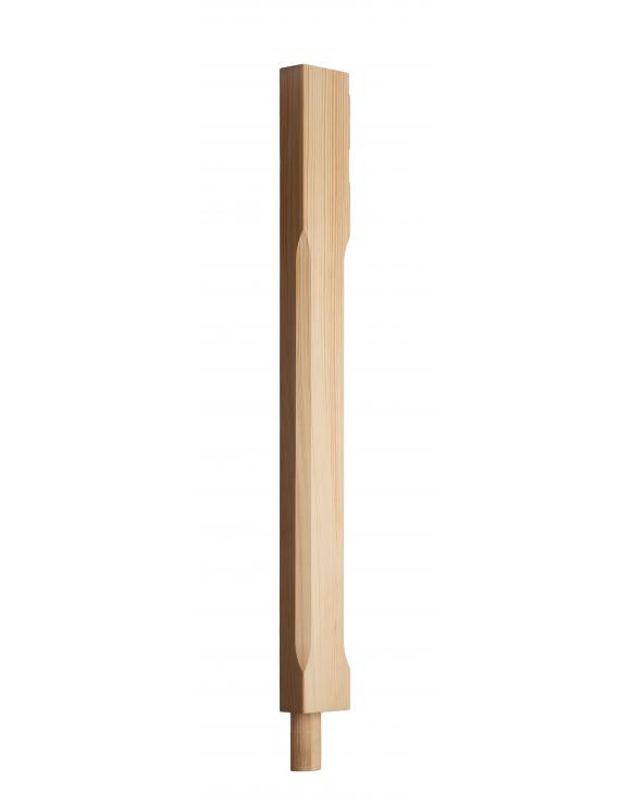 90mm Stop Chamfered Newel Post with Spigot Dowel image