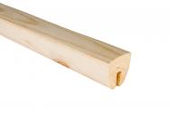 Pine Squared Handrail for Glass 1800mm