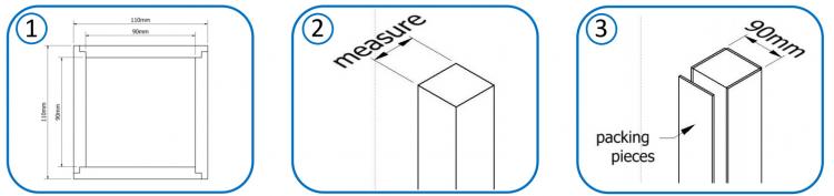 Newel Post Cladding fitting instructions.