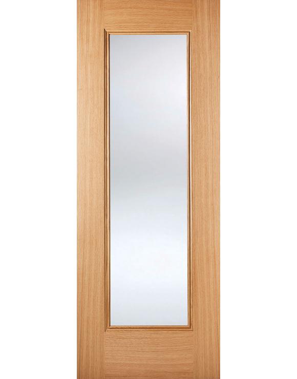 Eindhoven Pre-Finished Glazed Oak Internal Door image