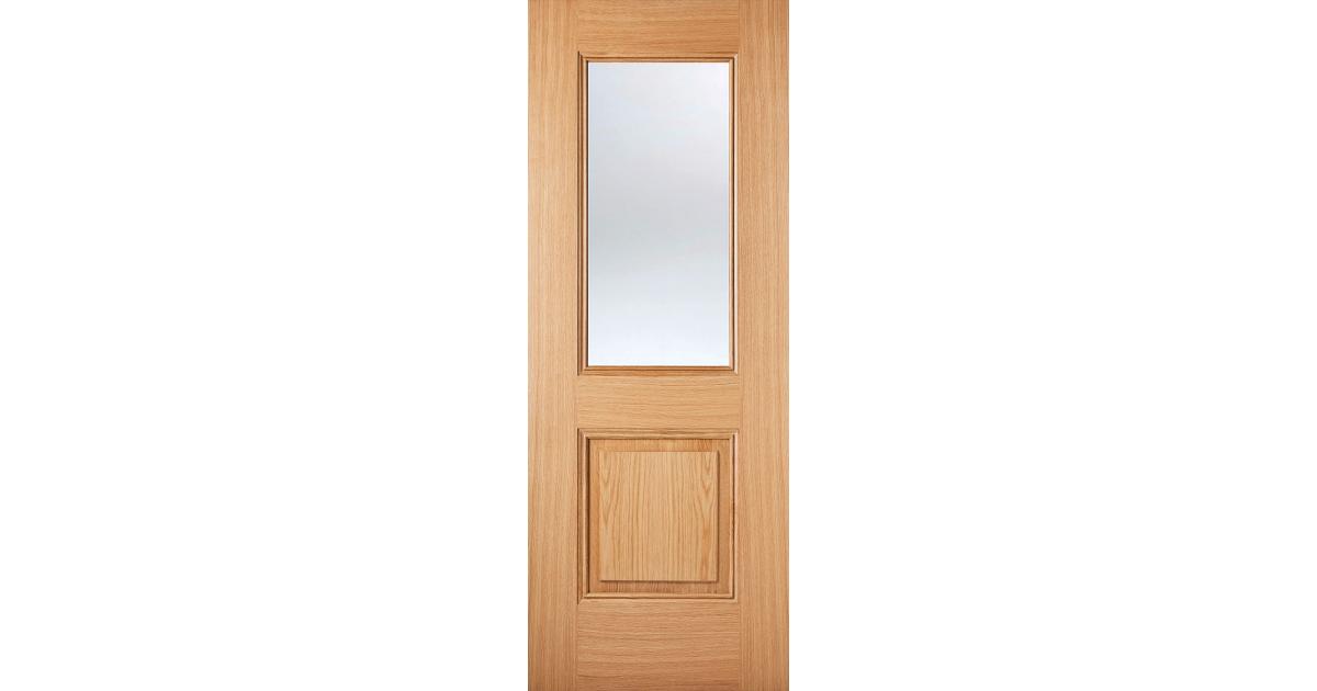 Arnhem Pre Finished Glazed Oak Internal Door Blueprint Joinery