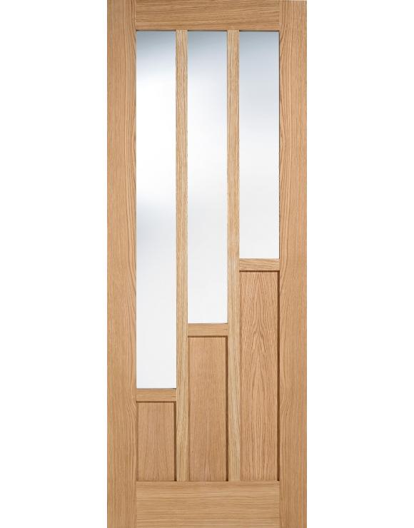 Coventry Glazed Pre-Finished Oak Internal Door image