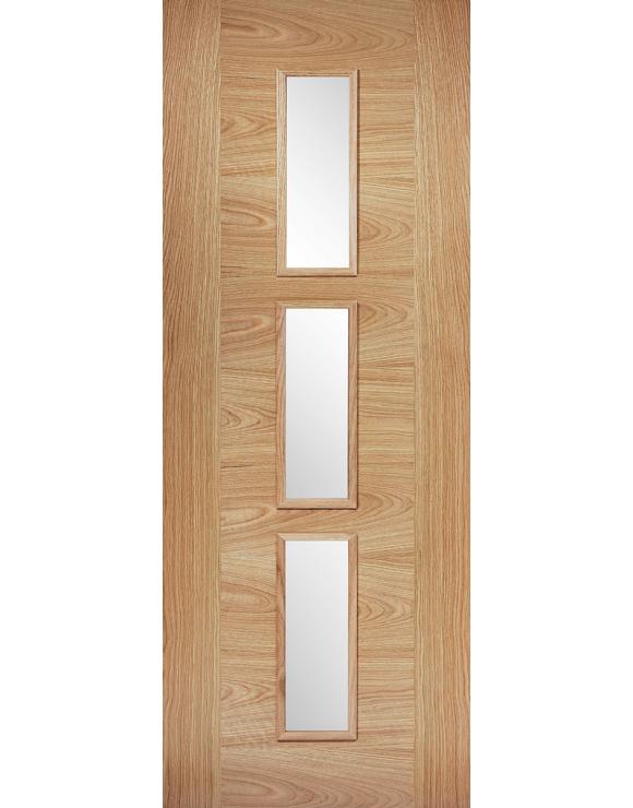 Sofia Glazed Pre-Finished Oak Internal Door image