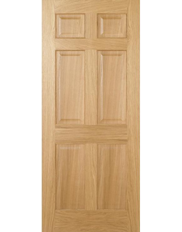 Regency 6 Panel Pre-Finished Oak Internal Door image