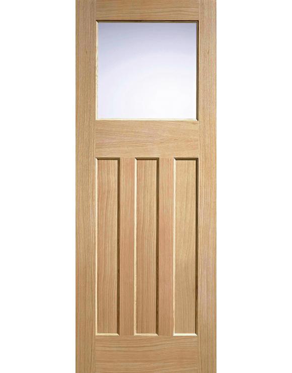 DX 30&#039;s Style Glazed Oak Internal Door image