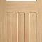 DX 30&#039;s Style Glazed Oak Internal Door image