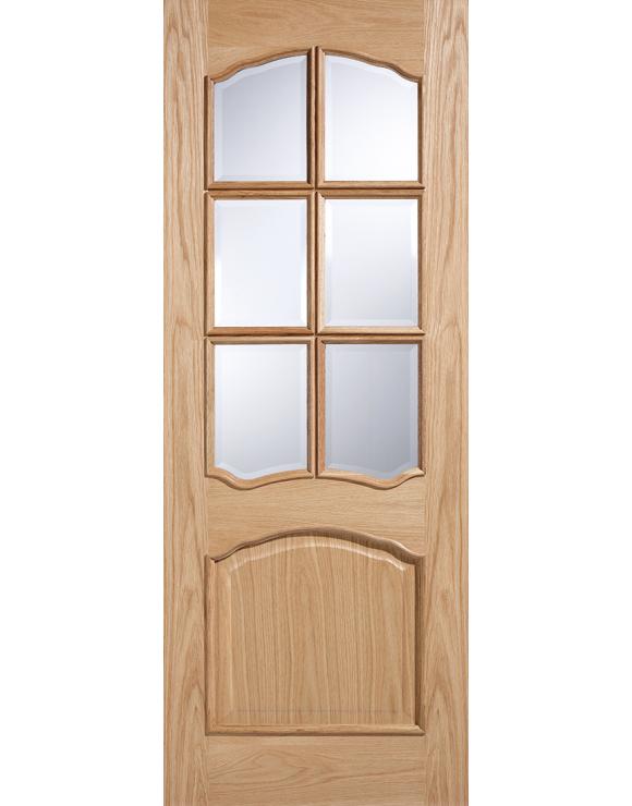 Riviera RM2S Glazed Oak Internal Door image