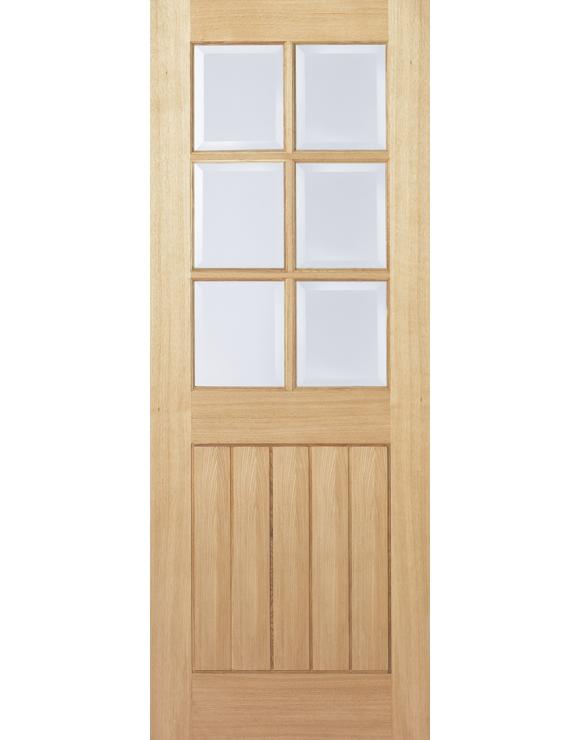 Mexicano Clear Glazed 6L Oak Internal Door image