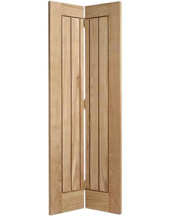 Pattern 10 Glazed Bi-Fold Oak Internal Door image