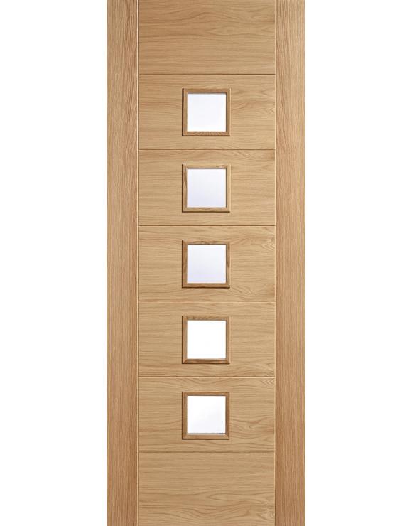 Carini Glazed 5L Oak Internal Door image