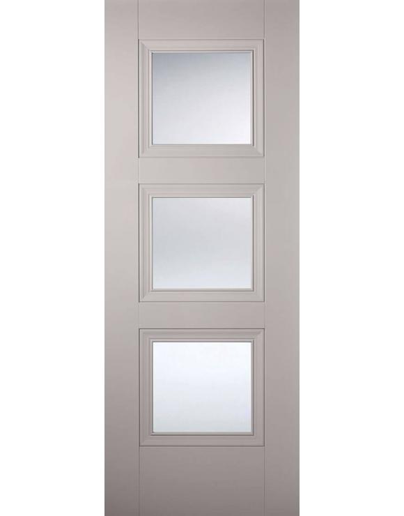 Amsterdam Grey Primed Glazed Internal Door image