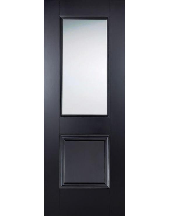 Arnhem Black Primed Glazed Internal Door image