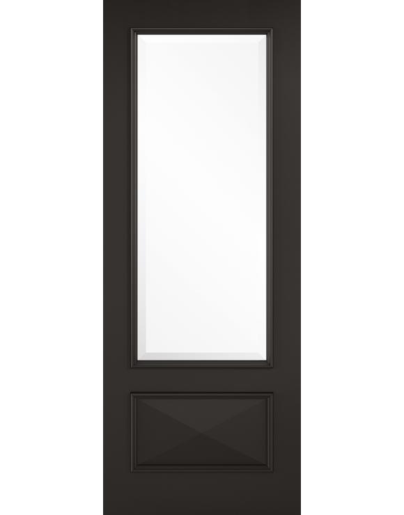 Knightsbridge Black Primed Glazed Internal Door image