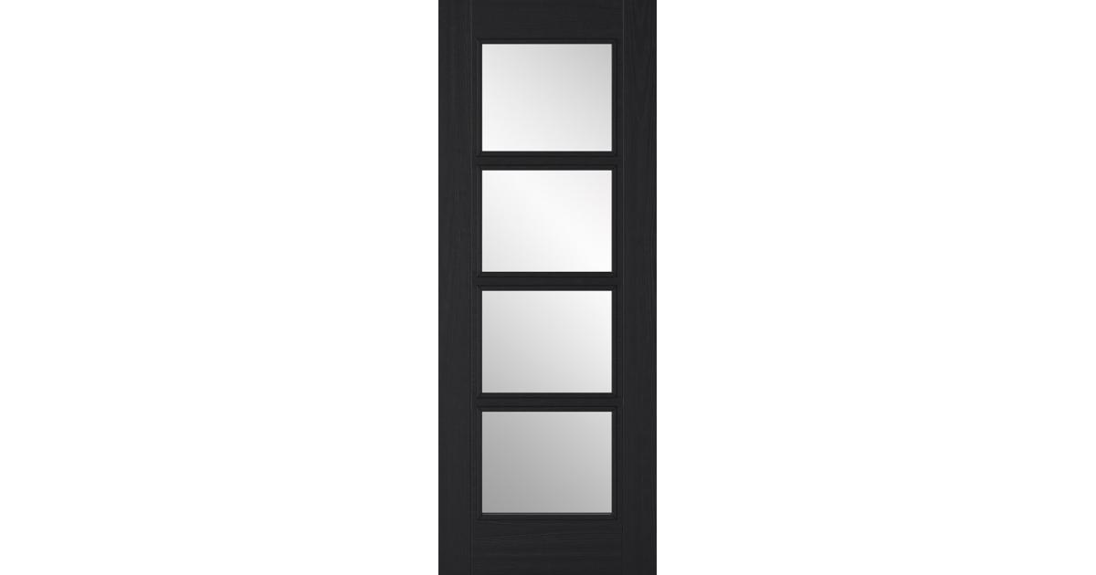Vancouver PreFinished Charcoal Black Glazed Internal Door Blueprint