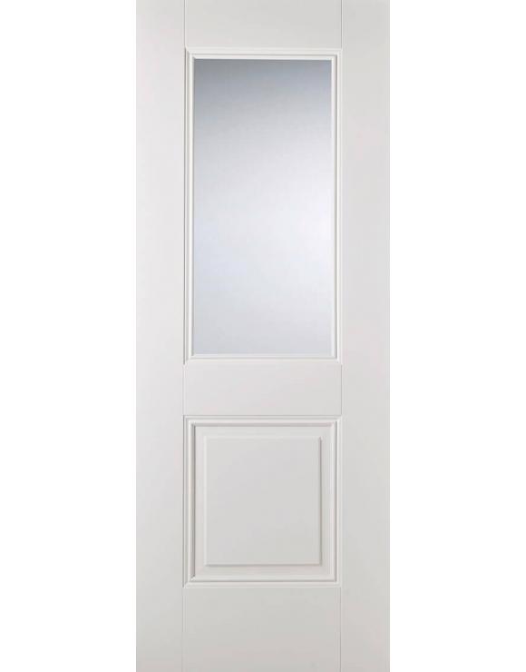 Arnhem White Primed Glazed Internal Door image