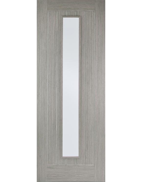Somerset Pre-Finished Light Grey Glazed Internal Door image