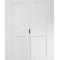Shaker 4 Panel Bi Fold White Internal Door image