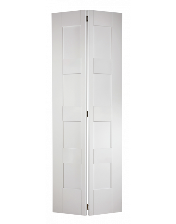 Shaker 4 Panel Bi Fold White Internal Door image