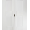 Shaker 4 Glazed Bi-Fold White Internal Door image