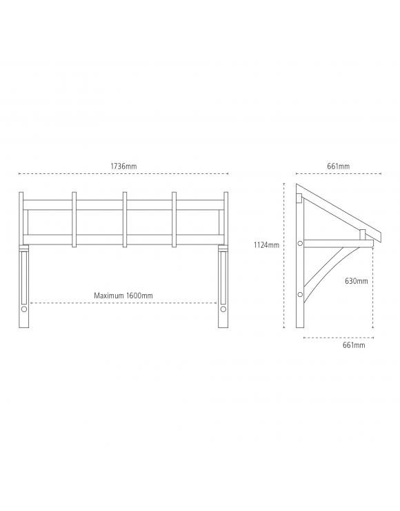 Pine Flat Roof Porch Canopy image