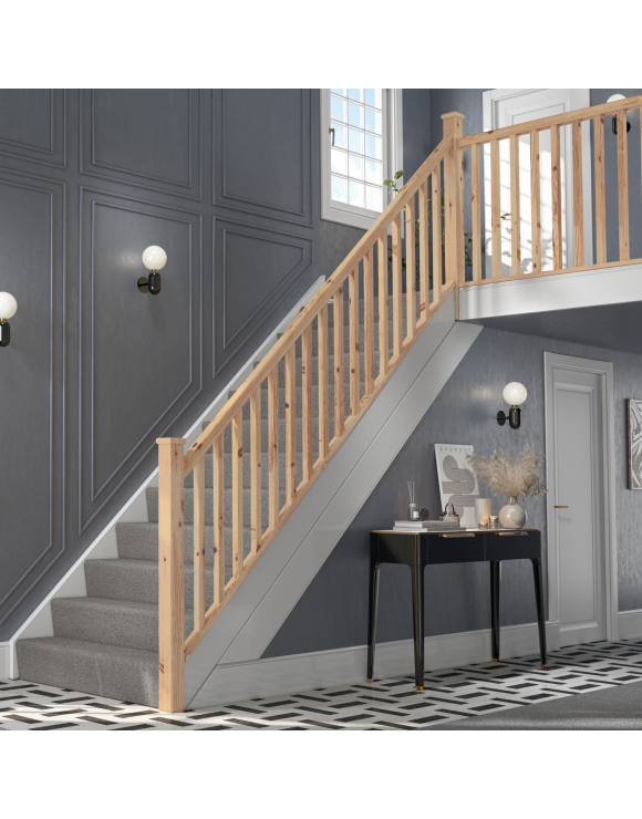 Plain Square Stair &amp; Landing Balustrade Kit image