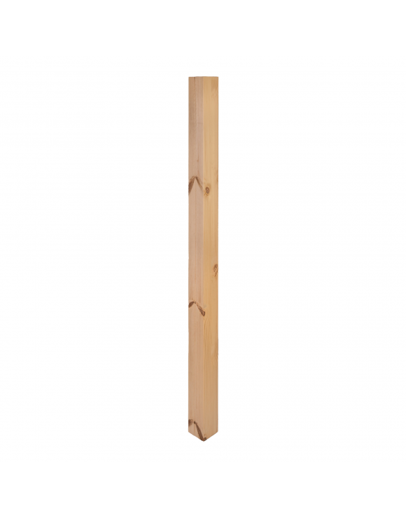 90mm Plain Square Newel Post image